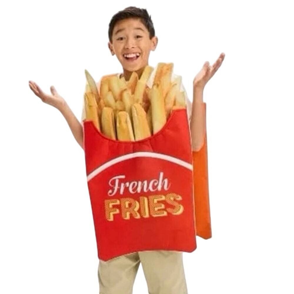 Kids + Adult one size unisex French Fries Food dress up Halloween Costume